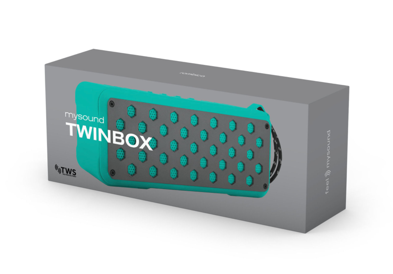 Колонки Rombica MySound TwinBox (2.0) - Blue, 10Вт, 90Hz-20kHz, BT, USB, MicroSD, Line-in - фото 2 - id-p93545450