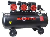 Magnetta, BW800H3-100, Компрессор воздушный безмасляный, 100 л, 3x750Вт, 435л/мин, 8бар