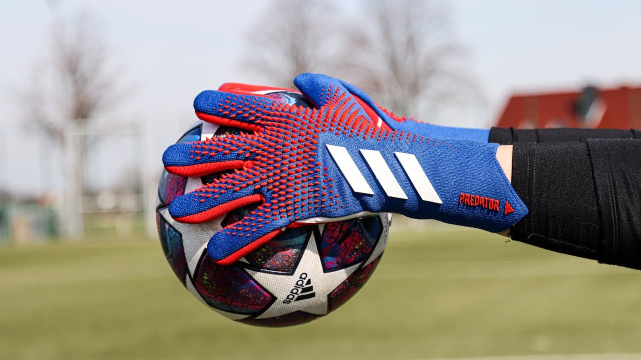 Футбольные перчатки вратаря Predator Adidas DEMONSKIN (реплика) - фото 3 - id-p93530917