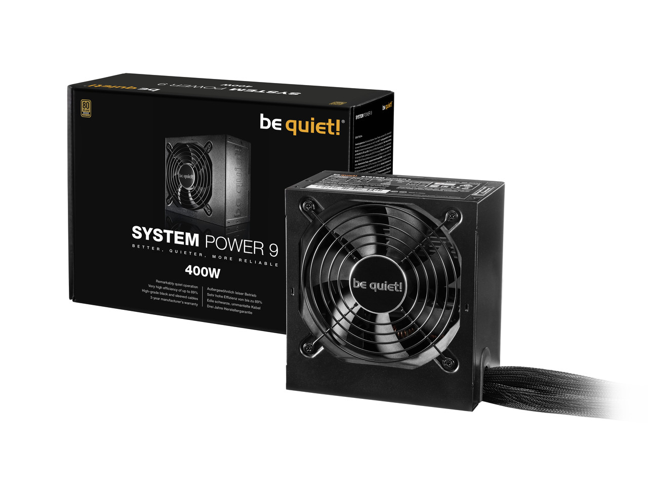 Блок питания ATX 400W be quiet! System Power 9 CM,12sm fan - фото 3 - id-p93553346