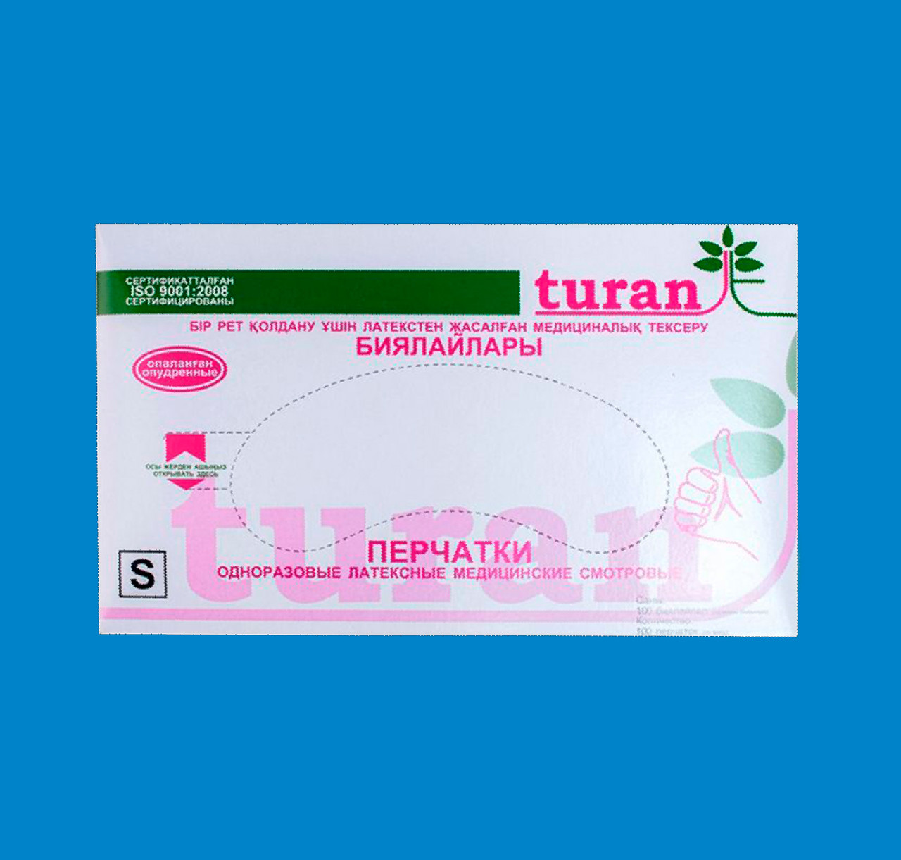Перчатки латексные «Turan» опудренные стерильные L - фото 2 - id-p93553366