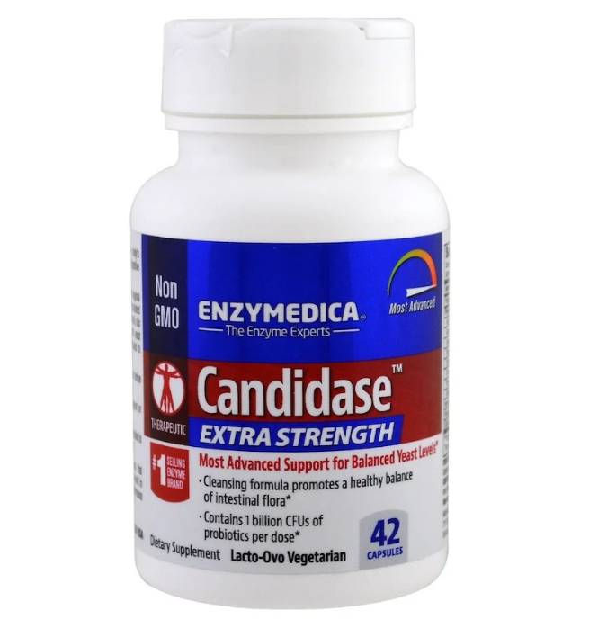 Enzymedica, Candidase, Extra Strength, 42 капсулы