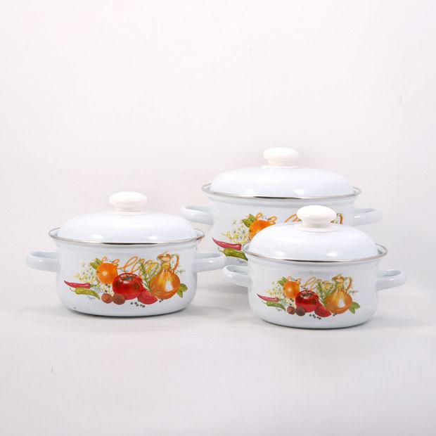 Набор кастрюль 124 "Итальянская кухня" (Лысьвенские Эмали, Россия), фото 1