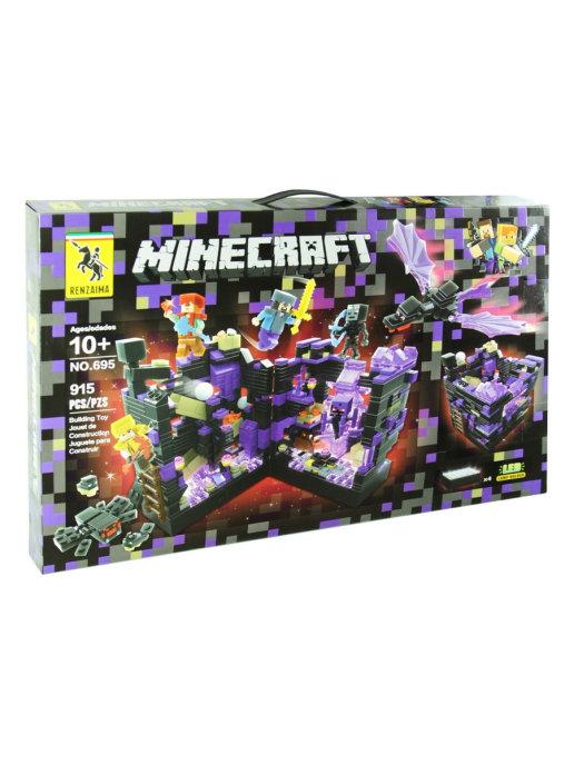 RENZAIMA Minecraft 695 Конструктор Нападение на черную крепость Майнкрафт (Аналог LEGO)