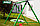 Качели SLP SYSTEMS 2 секции + качели с фиксацией зеленая + сиденье двойное, фото 2