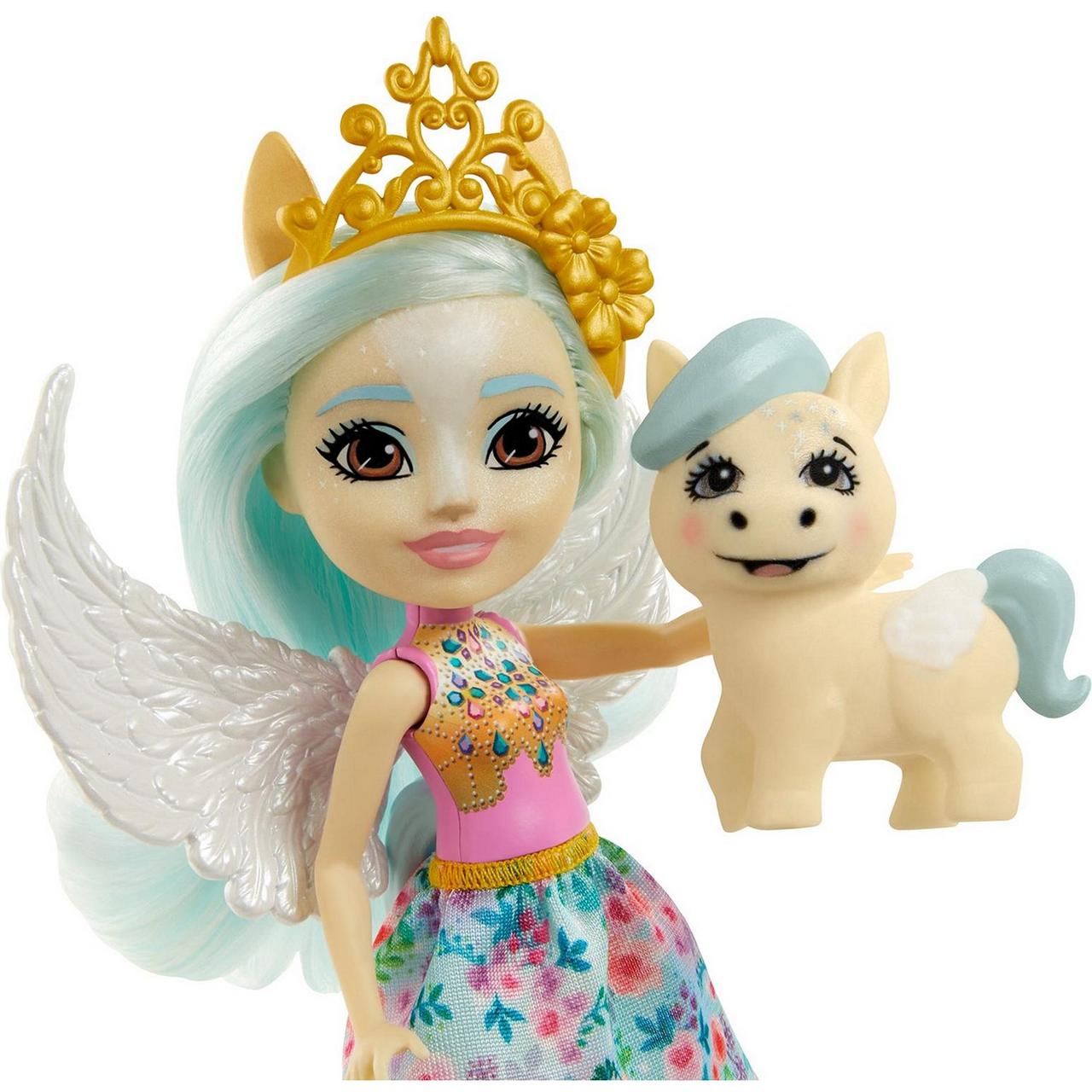 Enchantimals Кукла Энчантималс с питомцем Паолина Пегасус и Вингли, 15 см - фото 2 - id-p93543185