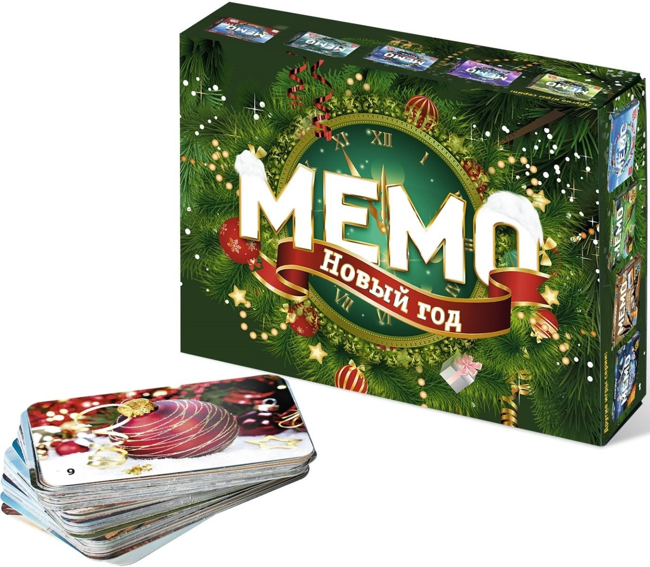 Настольная игра "Мемо. Новый Год", 50 карточек