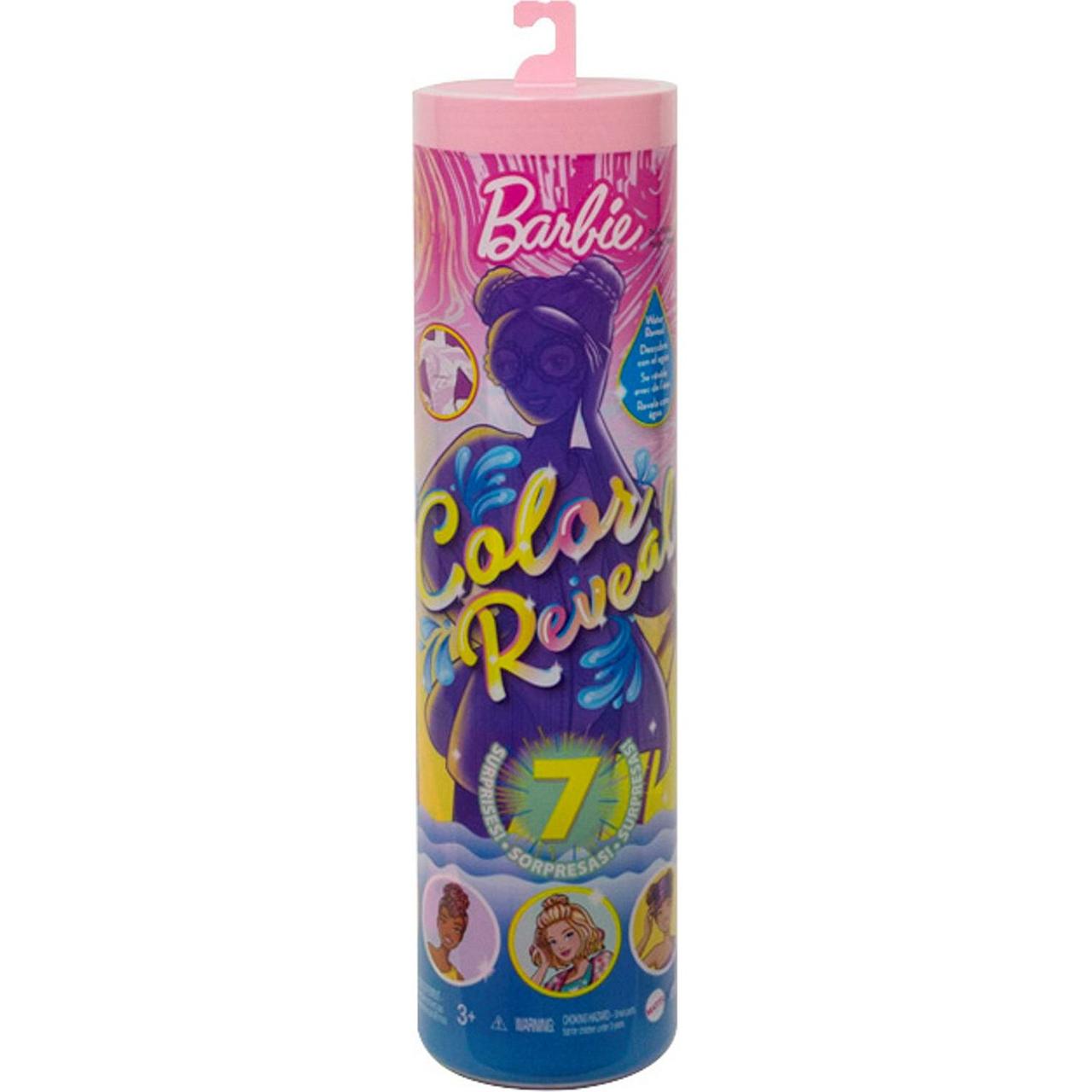 Barbie "Цветное перевоплощение" Кукла-сюрприз Барби Песок и Солнце, Color Reveal