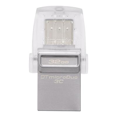 USB-накопитель 32Gb Kingston DataTraveler MicroDuo 3C, серебристый