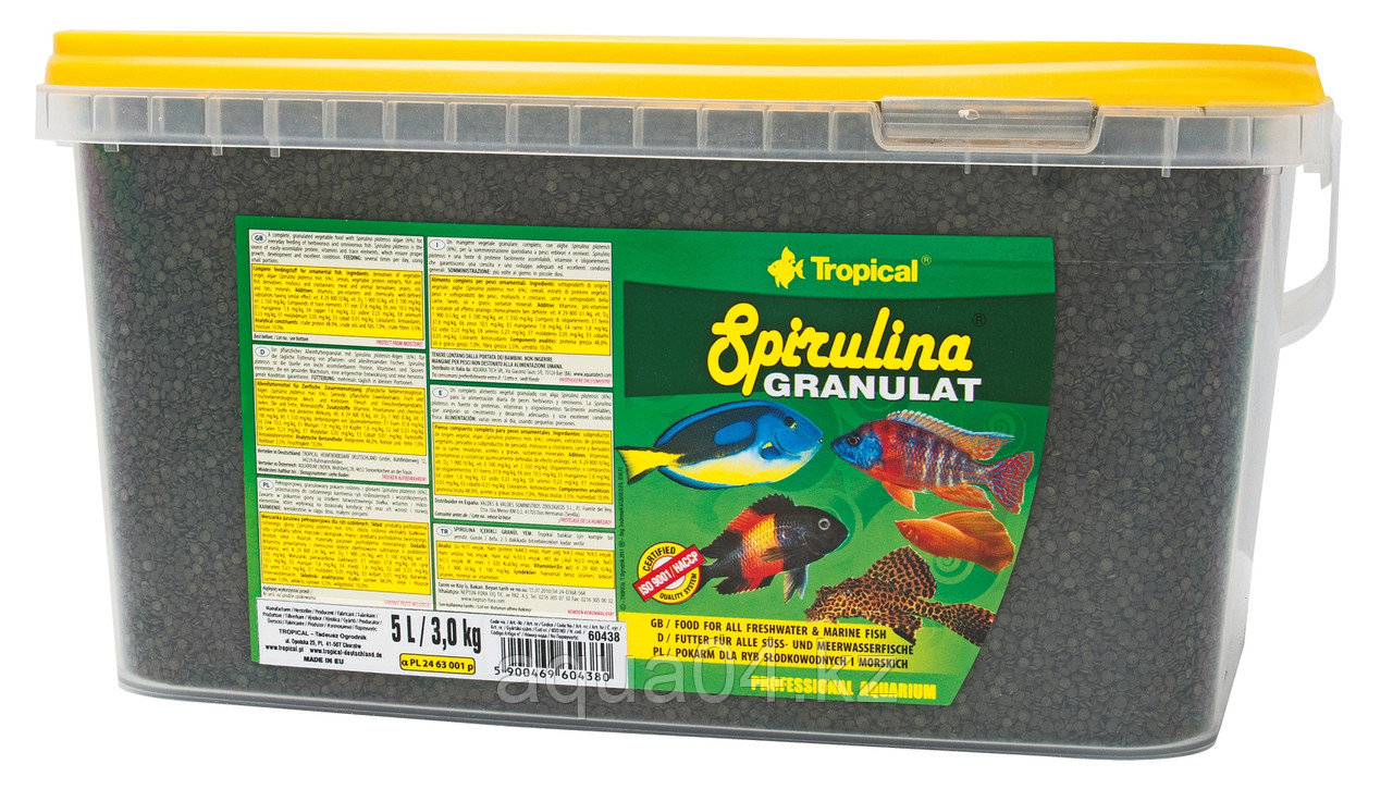 Tropical Spirulina Granules (фасовка) Растительный корм со спирулиной в виде медленно тонущих гранул