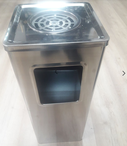 Пепельница квадратная, хром 02, фото 1