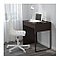 Письменный стол IKEA "Микке" Черно-Коричневый, фото 6
