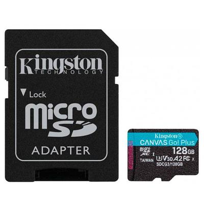 КАРТА ПАМЯТИ KINGSTON CANVAS GO PLUS, MICROSDXC 128GB CLASS 10 (SDCG3/128GB)