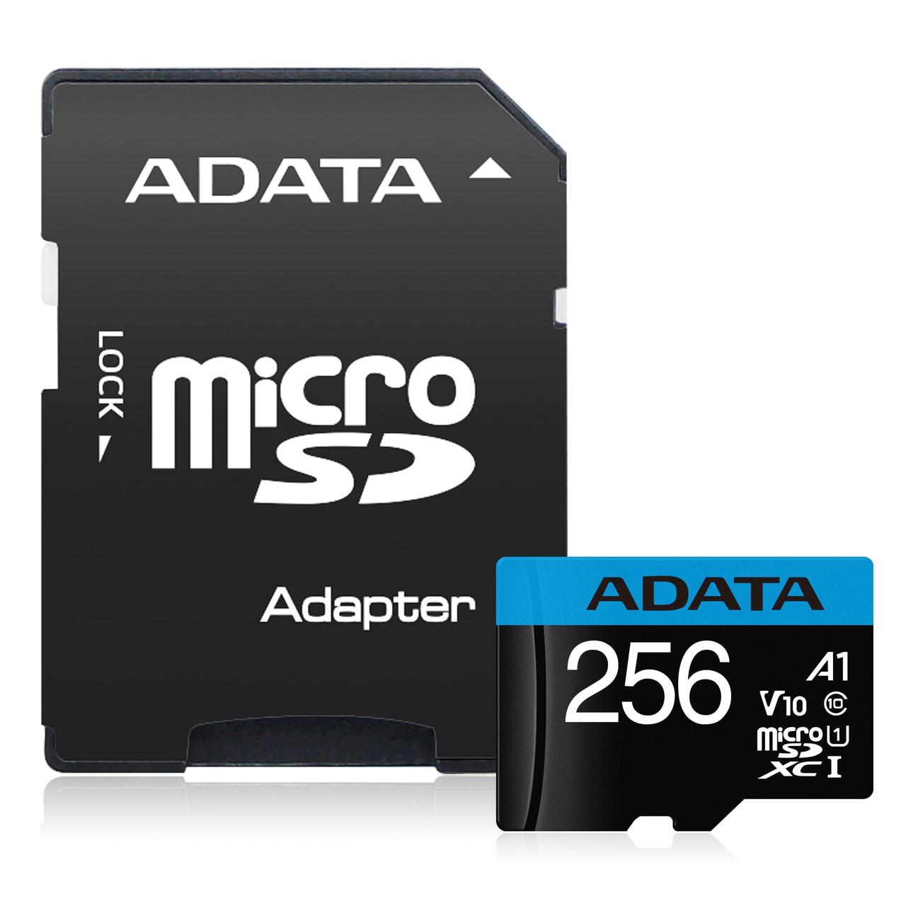 Карта памяти ADATA Premier Micro SDXC 256Gb, Class 10 UHS-I U1 - фото 3 - id-p93561817