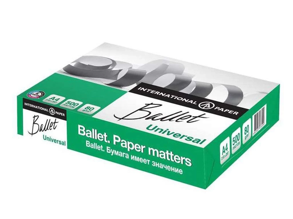 Бумага офисная Ballet Universal, А4, 80г/м2, 500л