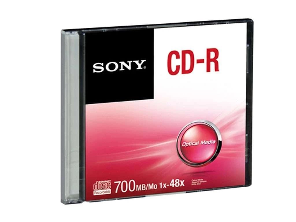 Диск CD-R SONY 700 MB, slim-box (в пластиковой коробочке)
