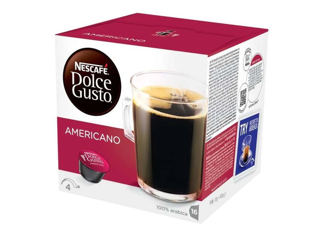 Капсулы для кофемашин Nescafe Dolce Gusto Американо, 16 штук в упаковке