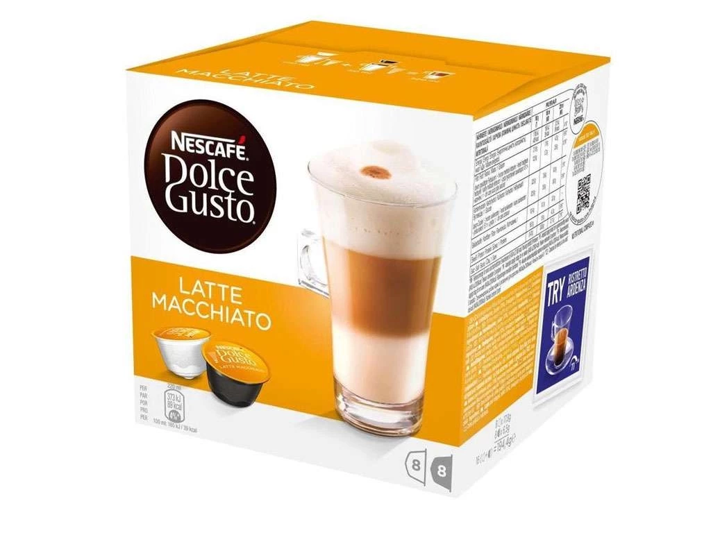 Капсулы для кофемашин Nescafe Dolce Gusto Латте Маккиато, 16 штук в упаковке