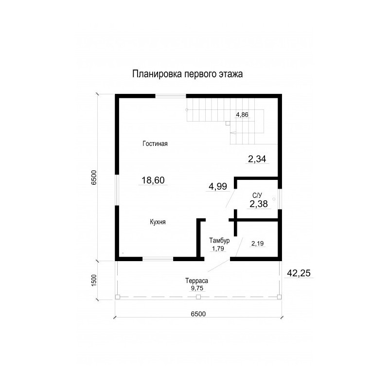 Двухэтажный дом из сэндвич панелей по канадской технологии общей площадью 104 кв. метр - фото 3 - id-p93567355