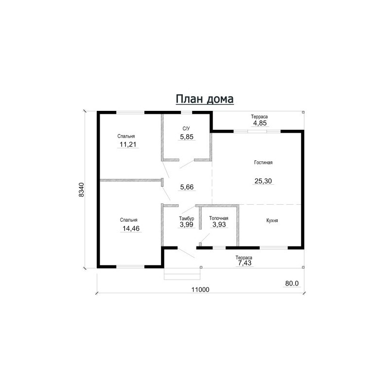 Дом премиум класса 80 м2, потолок 2,85 метра-П1 - фото 3 - id-p93567379