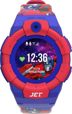 Смарт-часы Jet Kid Transformers Optimus Prime, красно-голубые