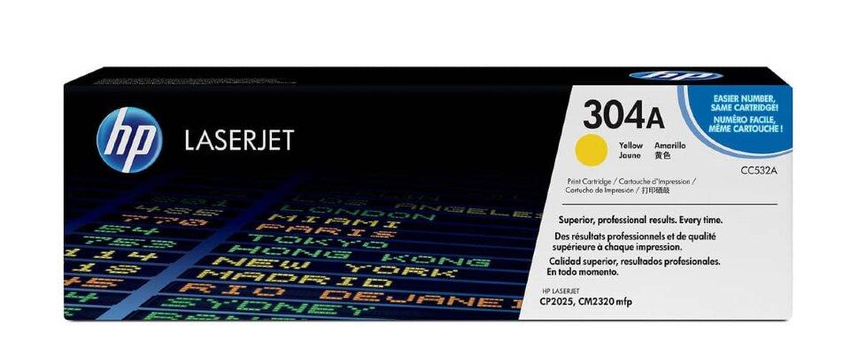 Картридж HP CC532A (304A) Yellow для Color LaserJet CP2025n/dn/CM2320nf/fxi
