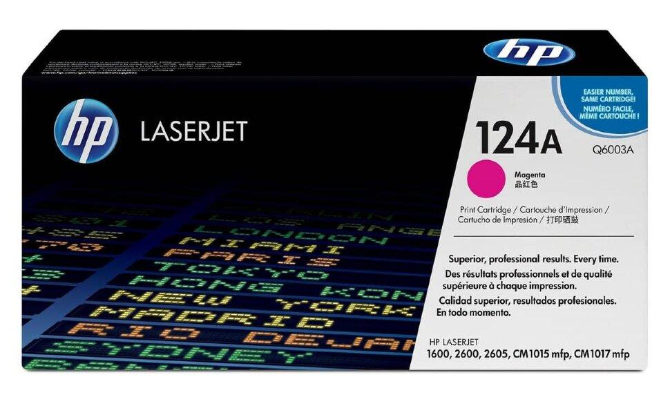 Картридж HP Q6003A (124A) Magenta для Color LaserJet 1600/2600n/2605/CM1015 MFP/CM1017 MFP