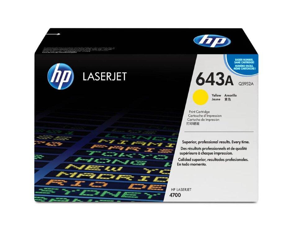 Картридж HP Q5952A (643A) Yellow для Color LaserJet 4700