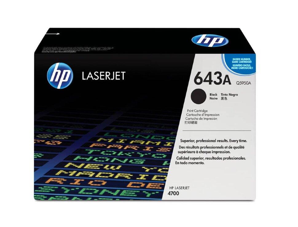 Картридж HP Q5950A (643A) Black для Color LaserJet 4700