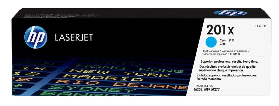 Тонер-картридж HP CF401X (201X) Cyan для Color LaserJet Pro M252/MFP M277