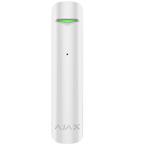 Ajax GlassProtect (white) Извещатель охранный поверхностный звуковой, радиоканальный