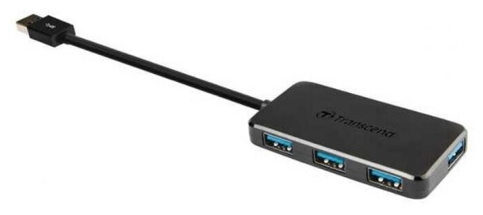 USB-разветвитель Transcend HUB2 [TS-HUB2K] Черный