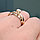 Золотое кольцо с бриллиантами 0.42Сt SI1/M, EX - Cut, фото 8