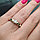 Золотое кольцо с бриллиантами 0.42Сt SI1/M, EX - Cut, фото 3