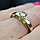 Золотое кольцо с бриллиантами 0.42Сt SI1/M, EX - Cut, фото 4