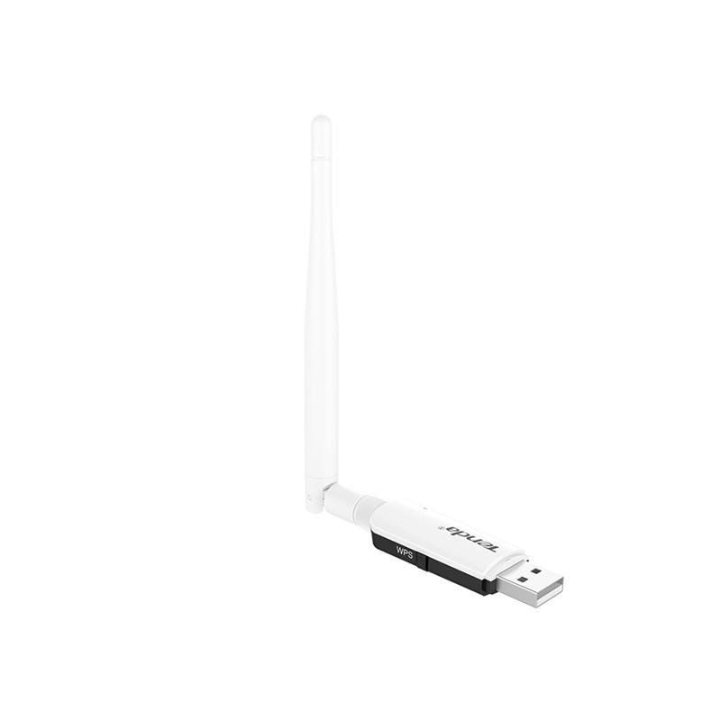 Wireless LAN USB adapter, Tenda U1, WiFi 4 (300Mbps), USB, black-white, 1ant. - фото 1 - id-p93576491