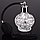 Флакон-распылитель хрустальный для парфюма 80мл (серебро), фото 2