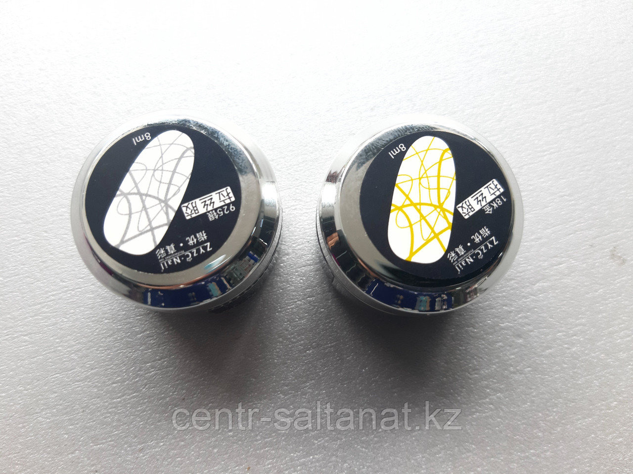 Гель краска паутинка для дизайна ногтей золото и серебро 8 г ZyzC-Nail