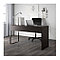 Письменный стол IKEA "Микке" черный-коричневый, фото 2