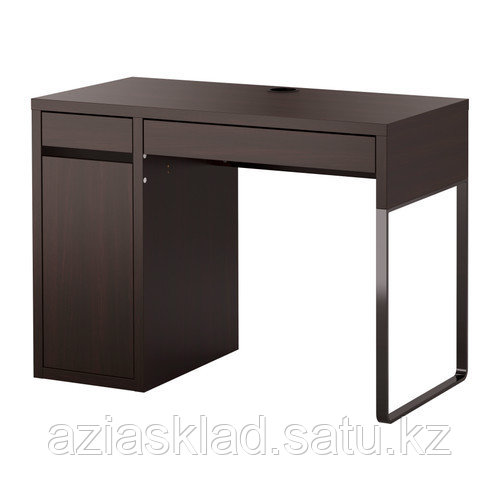 Письменный стол IKEA "Микке" черно-коричневый