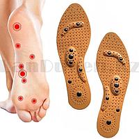 Магнитные стельки ортопедические для похудения дышащие с регулируемой длинной женские (35-40)