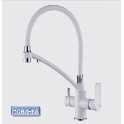 Кухонный смеситель с подключением фильтра Gappo G4348 Белый
