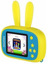 Фотоаппарат-игровая консоль детский GSMIN Fun Rabbit с силиконовым чехлом (Розовая), фото 3