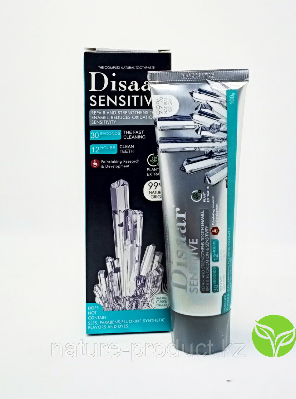 Зубная паста Disaar® SENSITIVE Укрепляющая зубная паста для чувствительных зубов и восстановления эмали 100 мл - фото 4 - id-p93631746