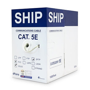 Кабель сетевой SHIP D155-P Cat.5e SF/UTP 30В PVC, фото 2
