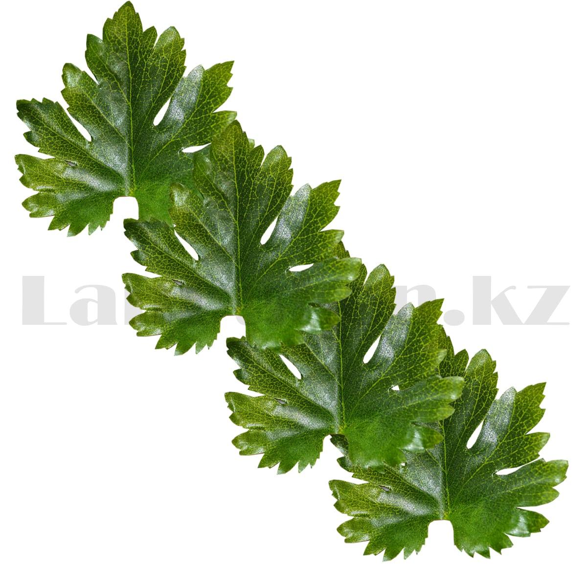 Искусственные листья осенние 24 шт Виноград зеленые - фото 6 - id-p93639088