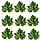 Искусственные листья осенние 24 шт Виноград зеленые, фото 8