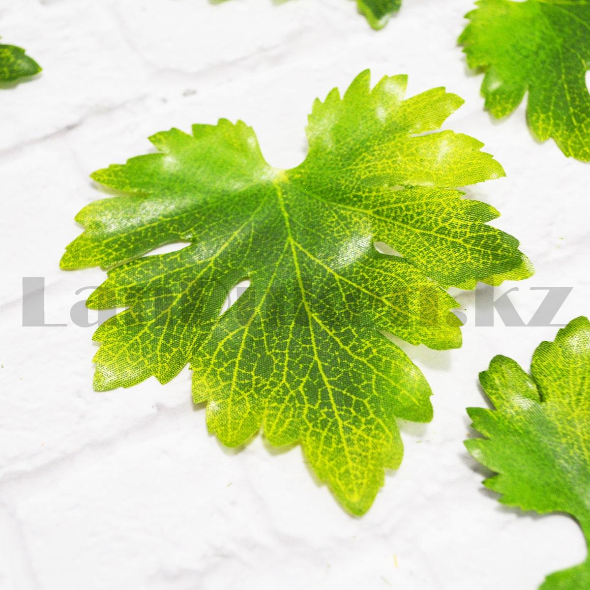 Искусственные листья осенние 24 шт Виноград зеленые - фото 5 - id-p93639088