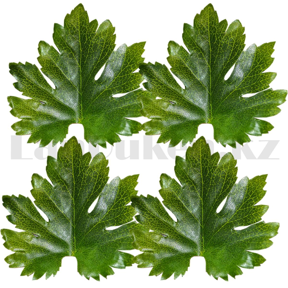 Искусственные листья осенние 24 шт Виноград зеленые - фото 7 - id-p93639088