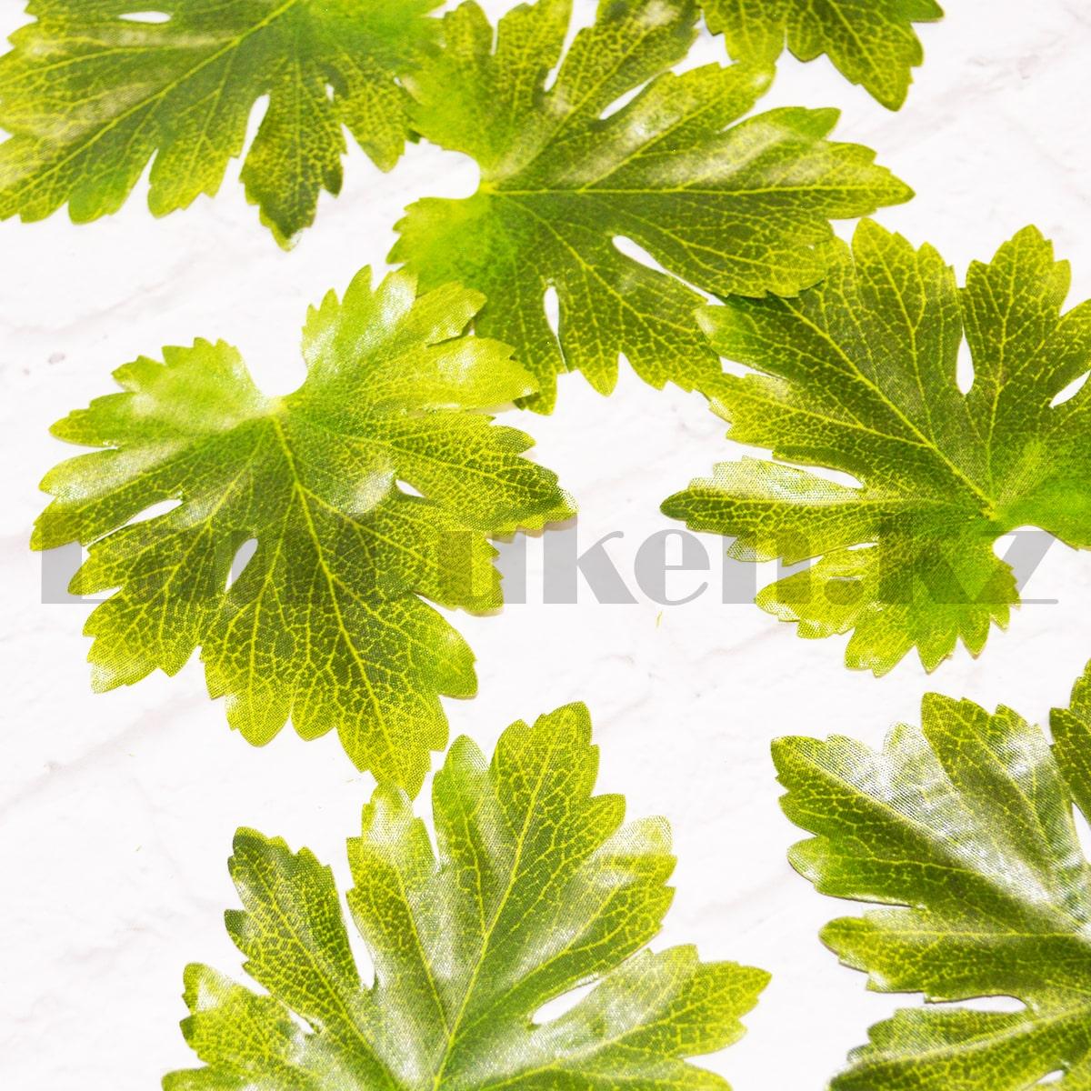 Искусственные листья осенние 24 шт Виноград зеленые - фото 4 - id-p93639088